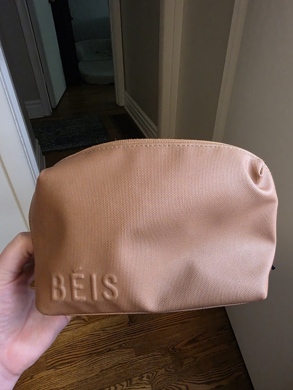 Beis Small Cosmetic Pouch In Camel